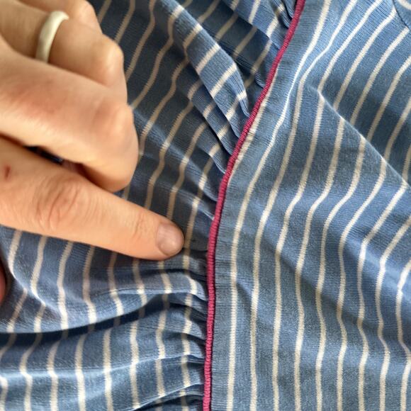 Jojo Maman Bebe Blue Striped Plaid Dress - 18-24 Months - Picture 3 of 4